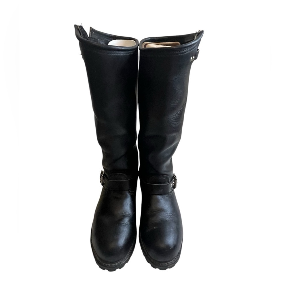Vintage Carolina 16” Tall Engineer Harness Boots 9 R USA Made Steel Toe